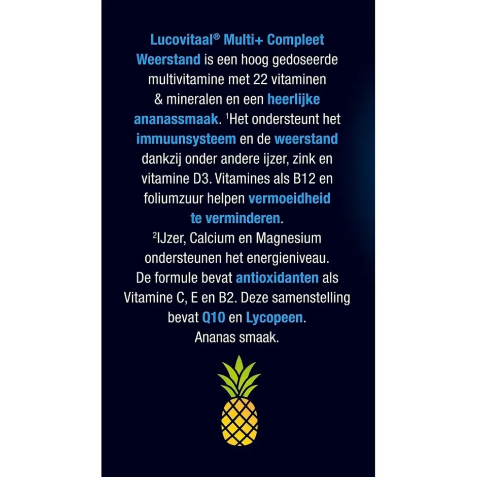 Lucovitaal Multi+ Weerstand Kauwtabletten< Weerstand En Energie|Vitamines