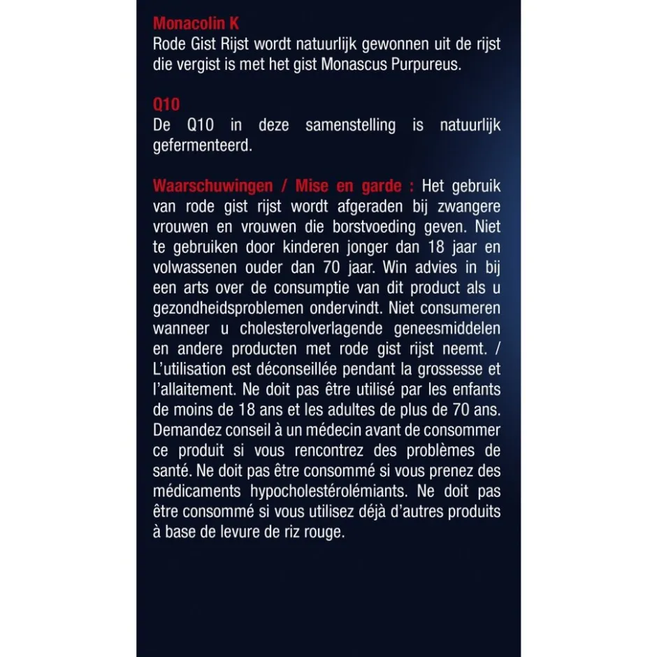 Rode Gist Rijst & Co-enzym Q10 Tabletten|Lucovitaal Online