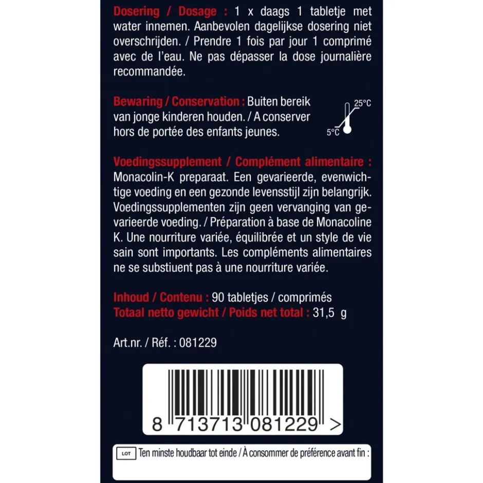 Rode Gist Rijst Tabletten|Lucovitaal Best