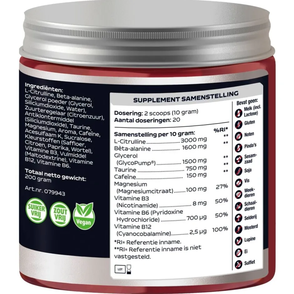 Tropisch Fruit Pre-Workout|Lucovitaal New