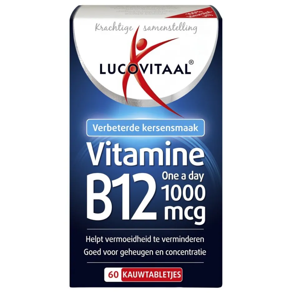 Vitamine B12 1000mcg Kauwtabletjes|Lucovitaal New