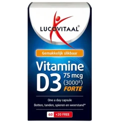 Lucovitaal Vitamine D3 75mcg Capsules< Botten En Spieren|Vitamines