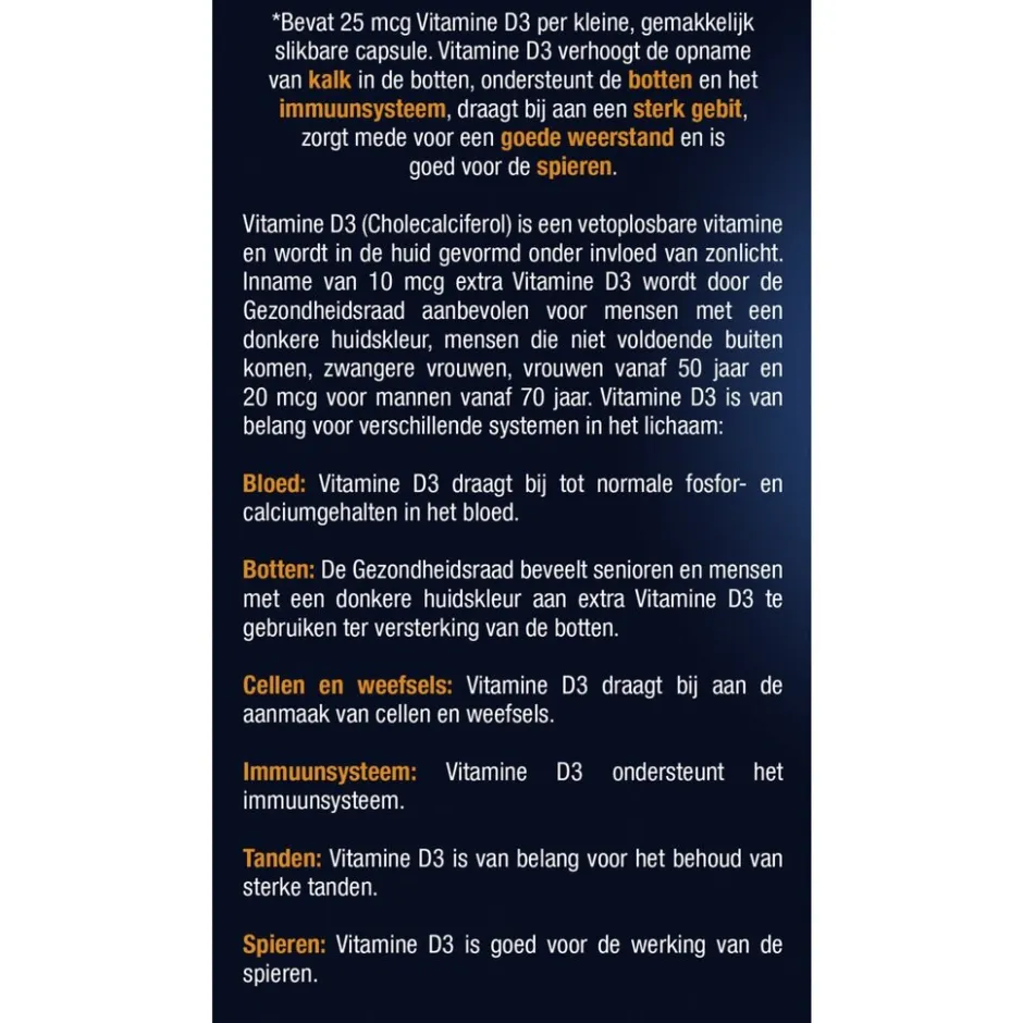 Vitamine D3 25mcg Capsules|Lucovitaal Clearance