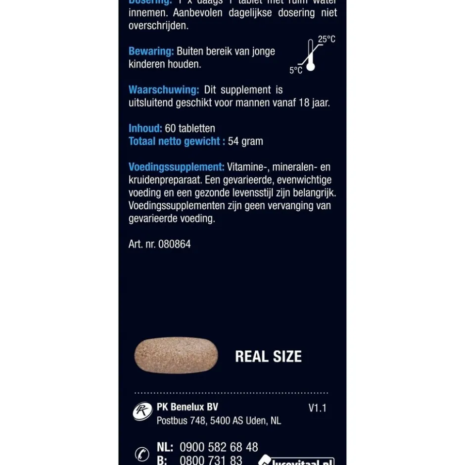 Vruchtbaarheid Support Man Tabletten|Lucovitaal Best