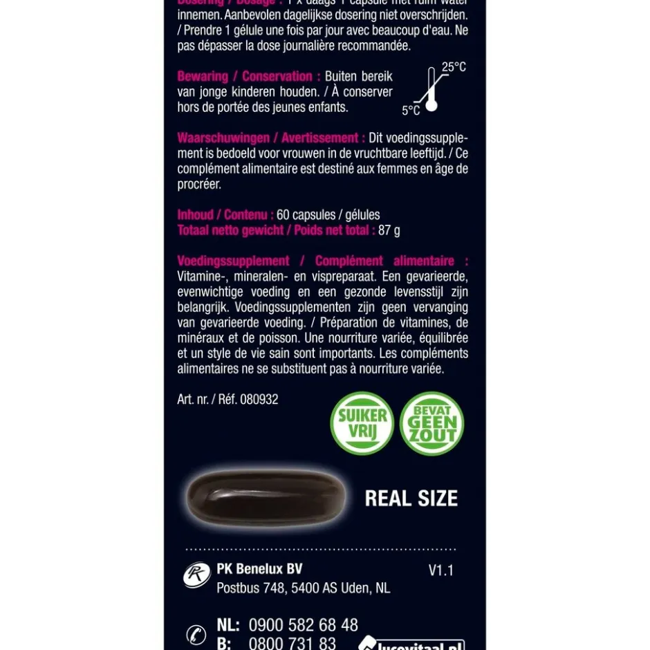 Lucovitaal Vruchtbaarheid Support Vrouw Capsules< Zwangerschapssupplementen