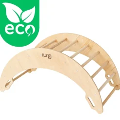 Luna Toys Naturel Houten Klimboog< Houten Klimrekken