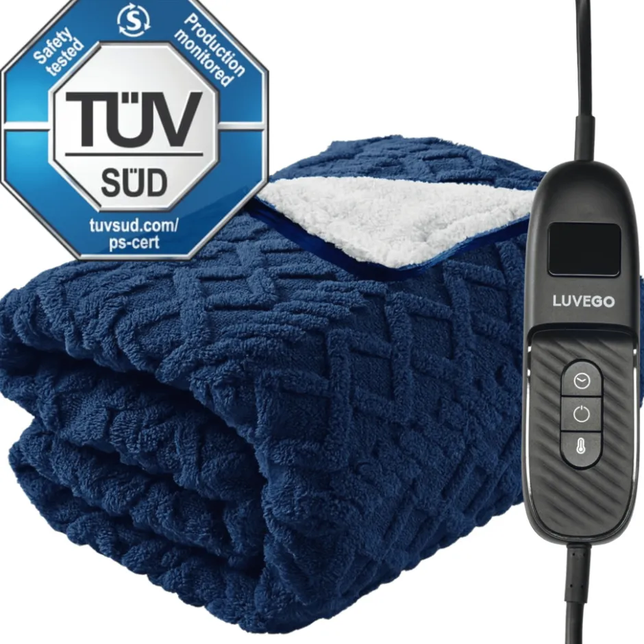 Elektrische Bovendeken Warmtedeken XL met Fleece/Sherpa|Luvego Sale