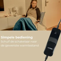 Luvego Elektrische Bovendeken Fleece Warmte deken< Slapen|Warmteproducten