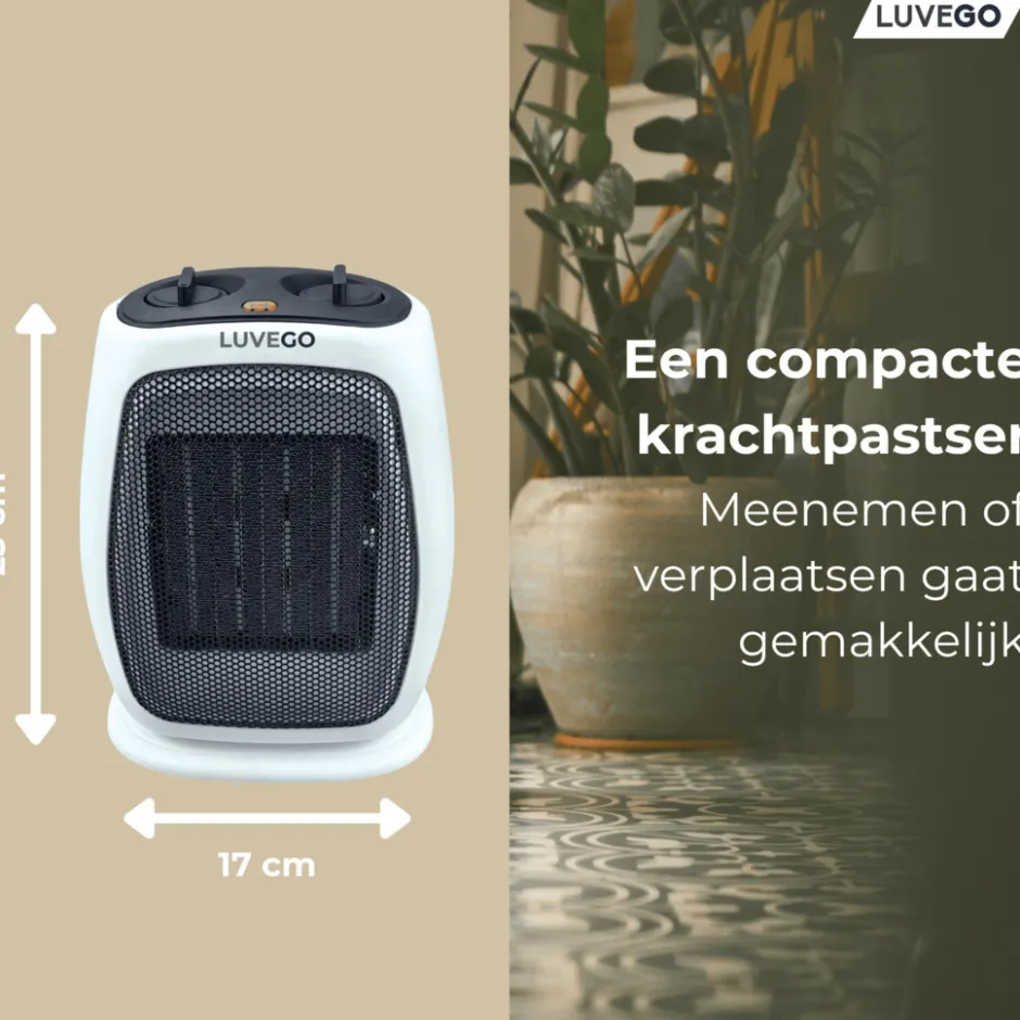 Luvego Elektrische Kachel 1800W< Kachels