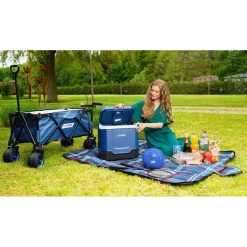 Luvego Elektrische Koelbox 32L Donkerblauw< Buiten En Vrije Tijd