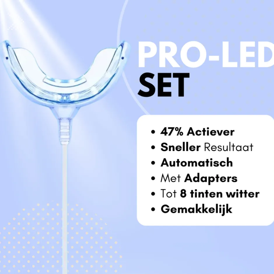 Pro-LED Tandenbleek Set|Luxury White New