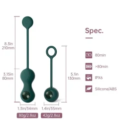 Duo Smart Kegel Vibrator met Gewichtenset|Magic Motion New