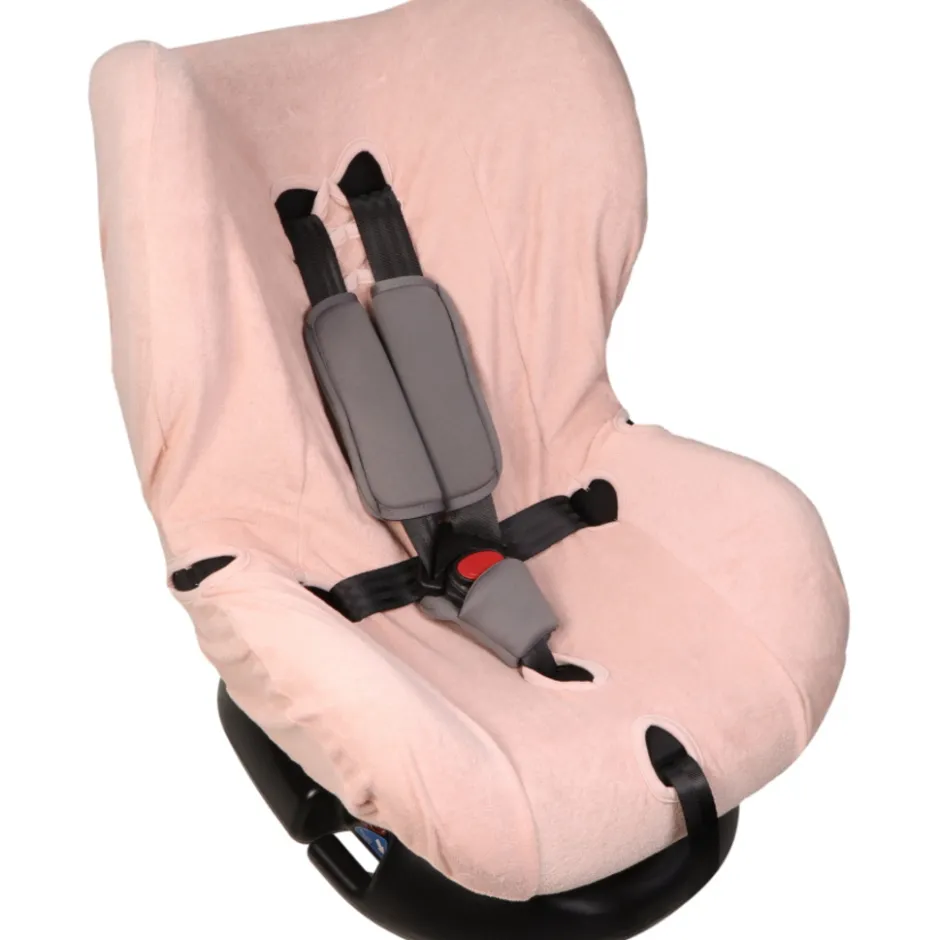 Badstof Light Pink Groep 1+ Autostoelhoes|MamaLoes Hot