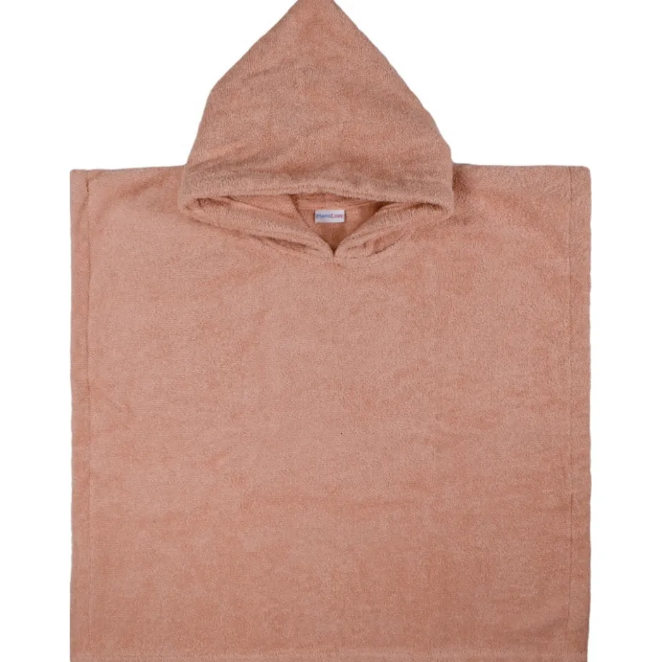 MamaLoes Badstof Light Pink Baby Poncho< Badcapes En Badjassen