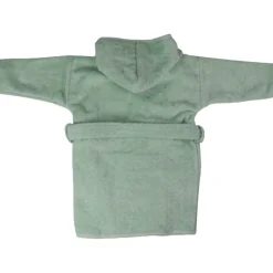 MamaLoes Badstof Stone Green 1-2jr Badjas< Badcapes En Badjassen