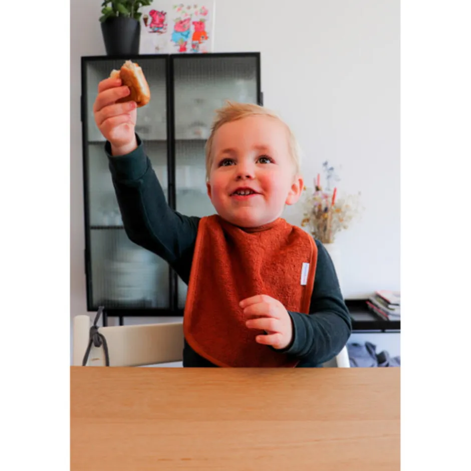 MamaLoes Badstof Zand Slab< Slabbetjes