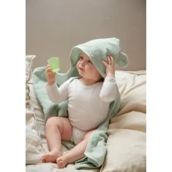 MamaLoes Beer Badstof Zand Badcape< Badcapes En Badjassen