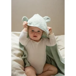 MamaLoes Beer Badstof Zand Badcape< Badcapes En Badjassen