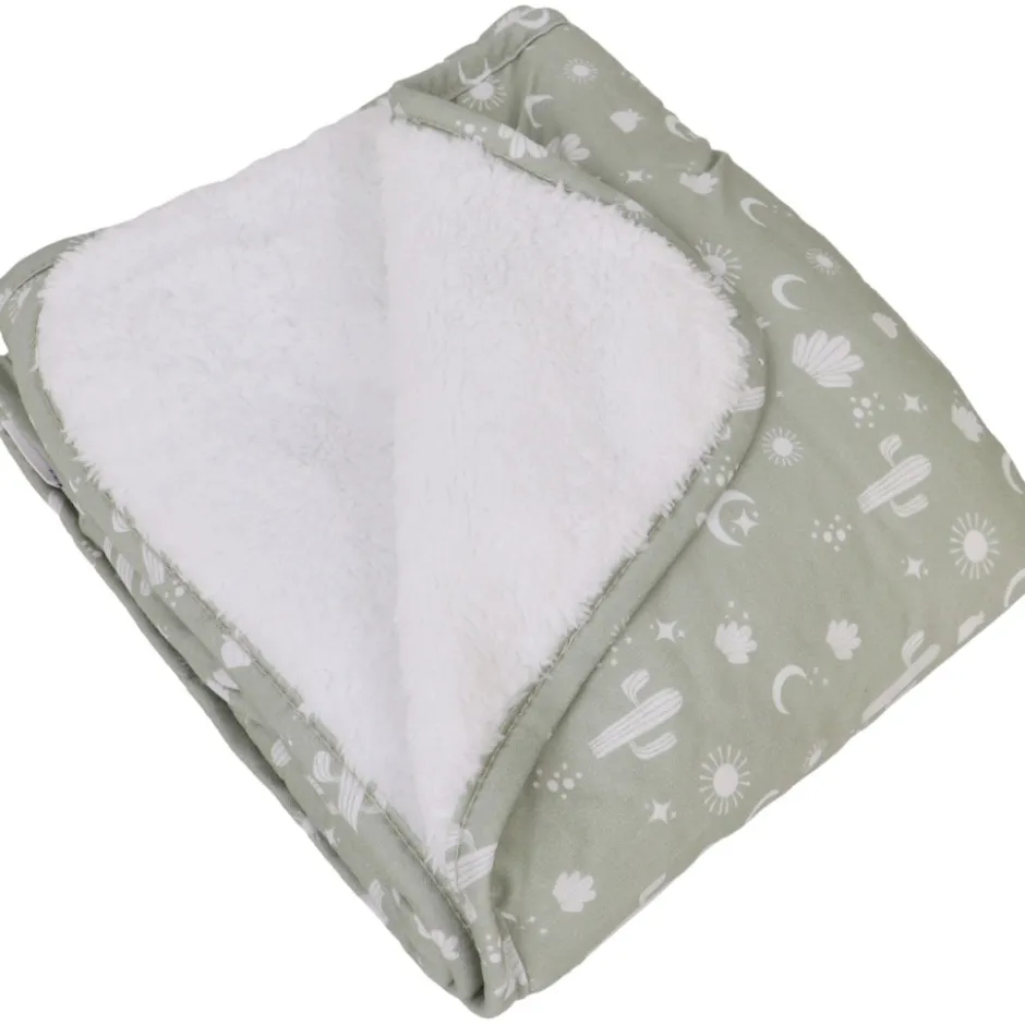 MamaLoes Cactus Fleece 70x90cm Babydeken< Baby Beddengoed