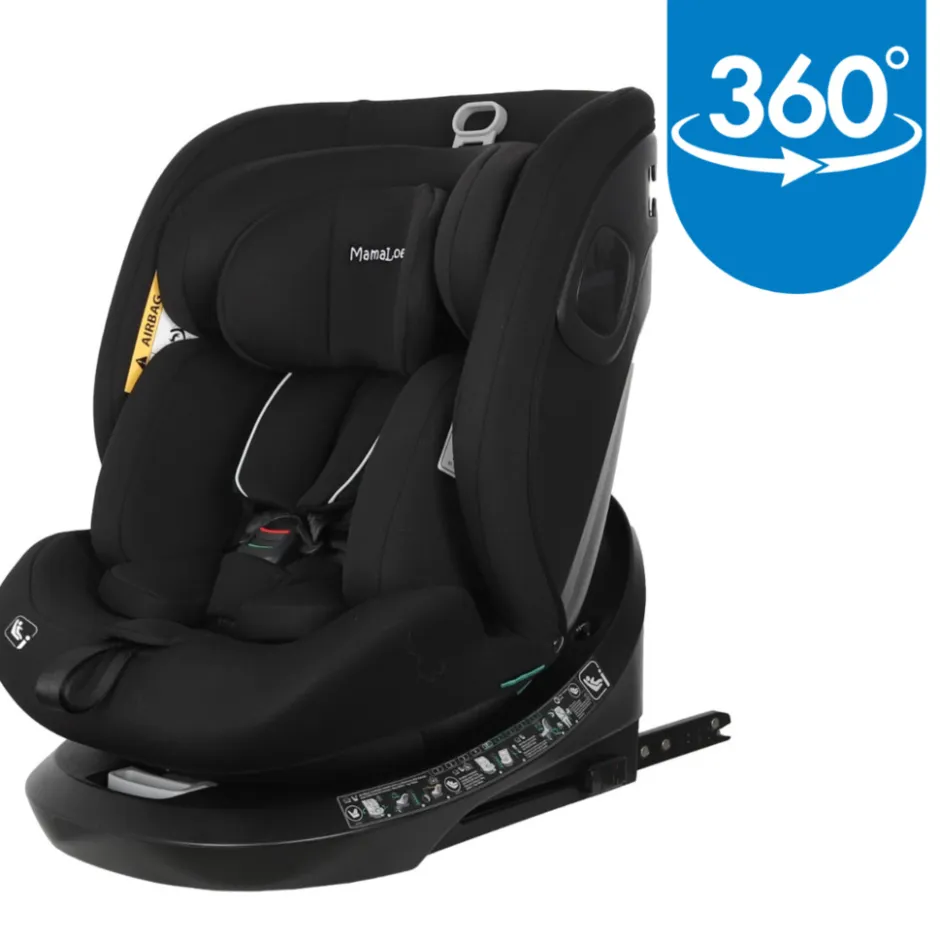 Dani Zwart 40-150 cm 360° i-Size Autostoel|MamaLoes Discount