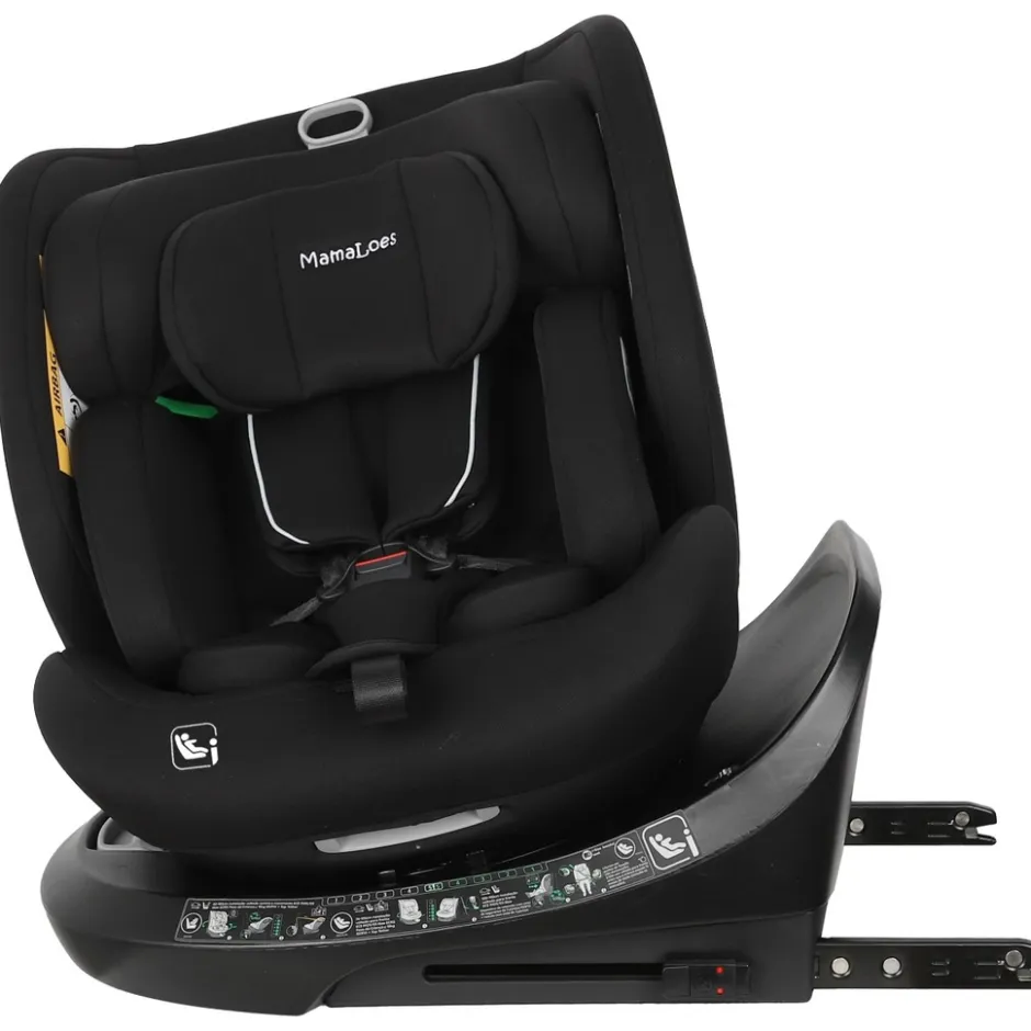 Dani Zwart 40-150 cm 360° i-Size Autostoel|MamaLoes Discount
