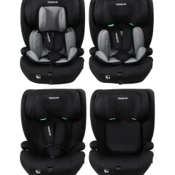 MamaLoes Mick Zwart/Grijs Isofix 76-150 cm i-Size Autostoel< Autostoel