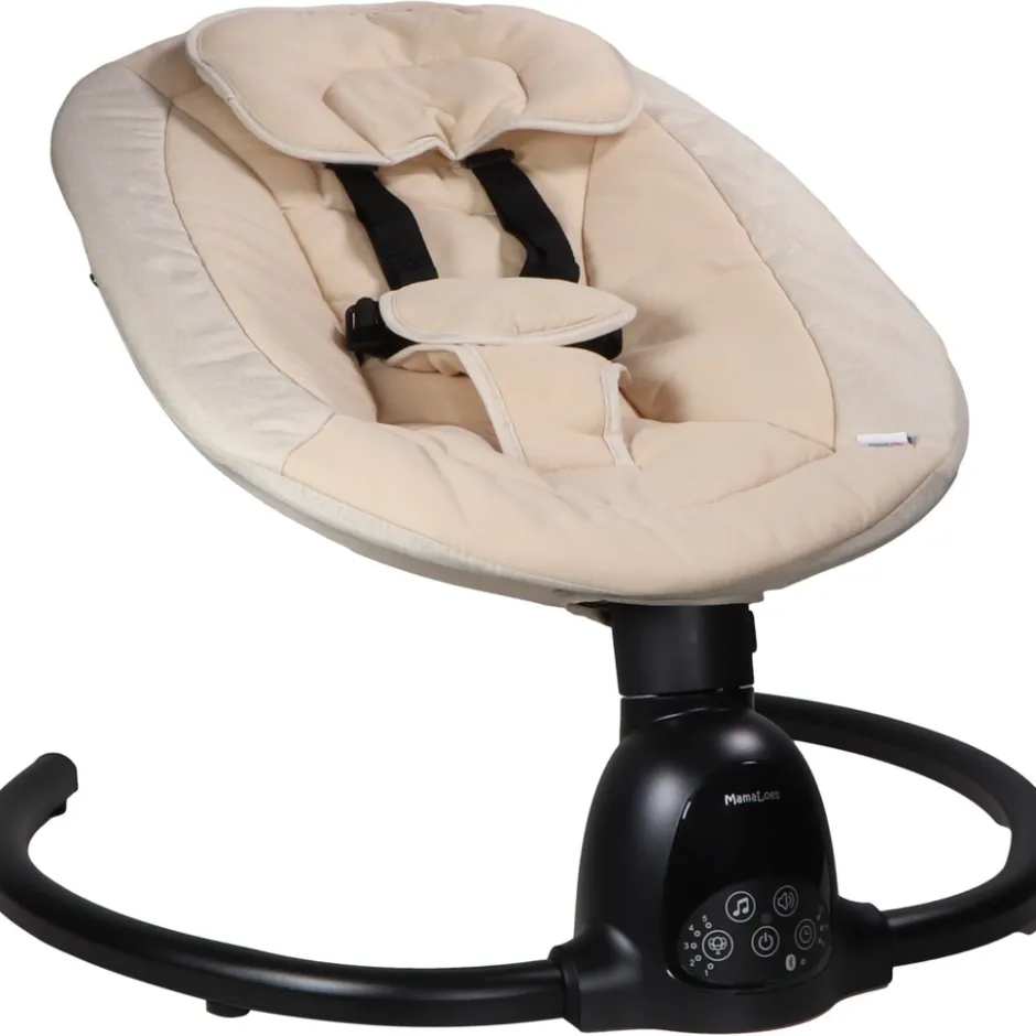 Noud Beige Elektrische Babyschommel|MamaLoes Online