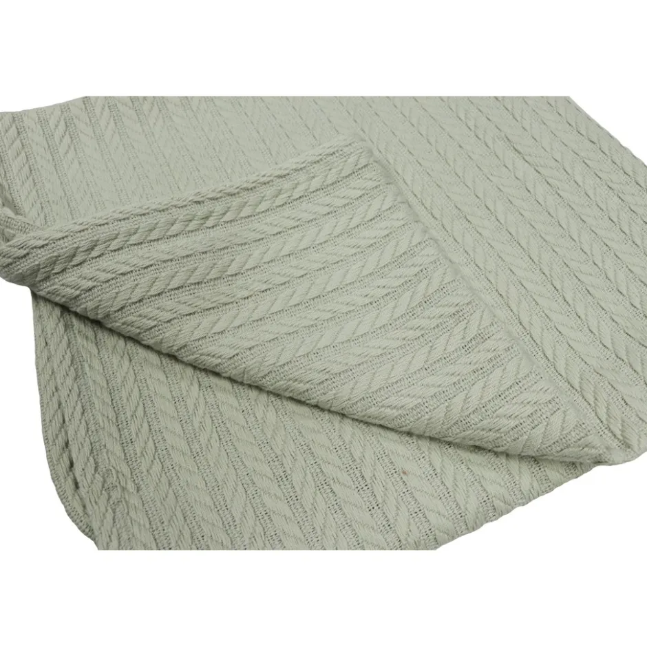 Sage Groen 100x150cm Knitted Ledikantdeken|MamaLoes New