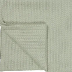 MamaLoes Sage Groen 70x100cm Knitted Wiegdeken< Baby Beddengoed