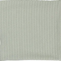 MamaLoes Sage Groen 70x100cm Knitted Wiegdeken< Baby Beddengoed