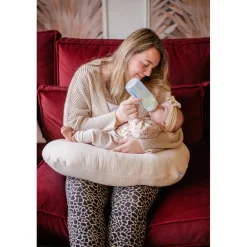 Soft Cotton Ecru Medium Voedingskussen|MamaLoes