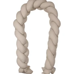 MamaLoes Soft Cotton Ecru 210 cm Braided Bedbumper< Bedbumper