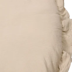 Soft Cotton Ruffle Ecru 90 cm Rond Boxkleed|MamaLoes Online