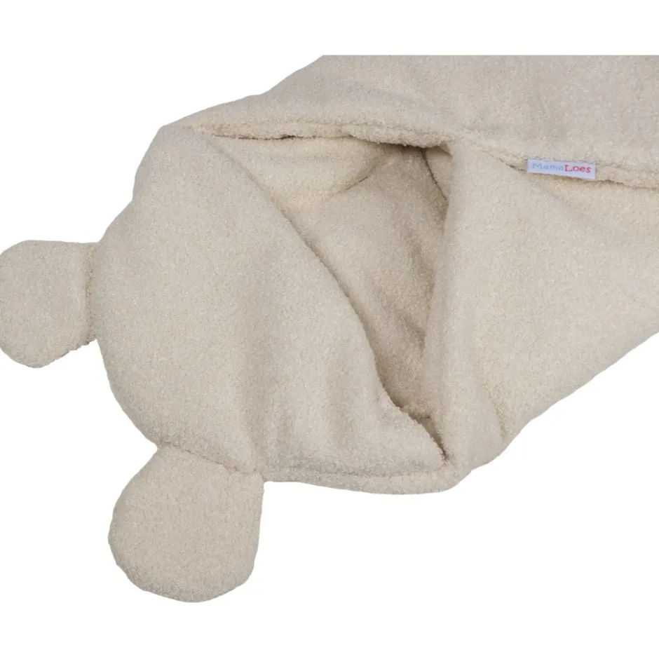 Teddy Boucle Naturel Multifunctioneel Wikkeldeken|MamaLoes Discount