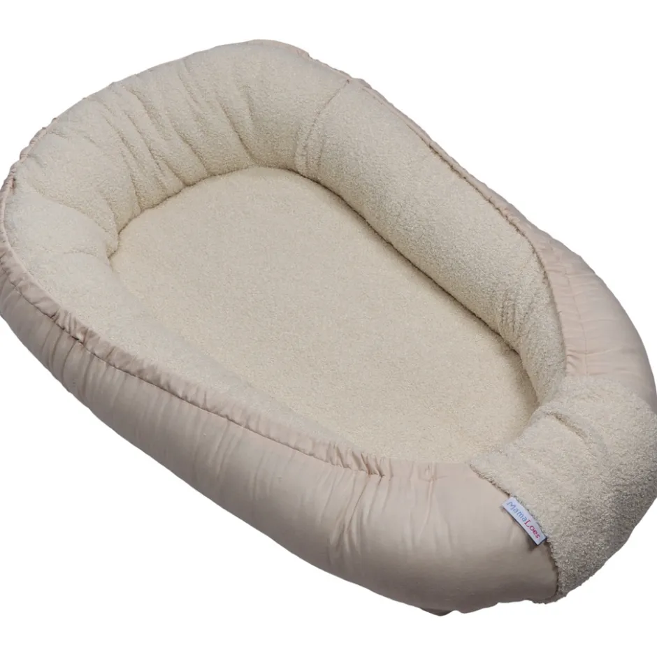 Teddy Boucle Naturel Omkeerbaar Babynest|MamaLoes Hot