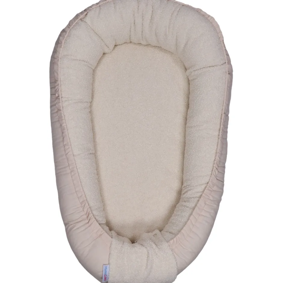 Teddy Boucle Naturel Omkeerbaar Babynest|MamaLoes Hot