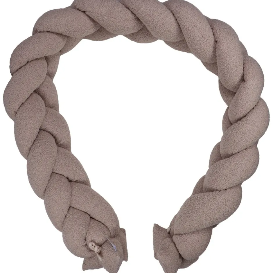 Teddy Boucle Nougat 210 cm Braided Bedbumper|MamaLoes Discount
