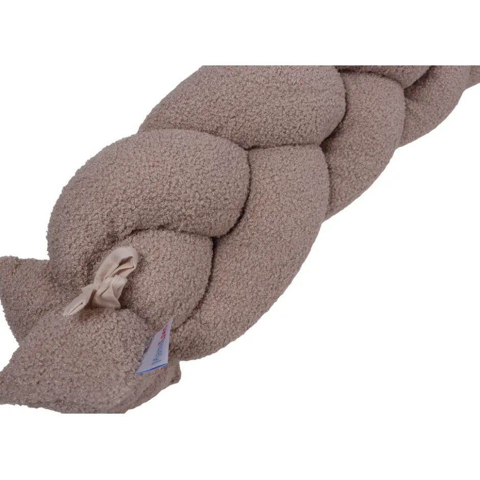 Teddy Boucle Nougat 210 cm Braided Bedbumper|MamaLoes Discount