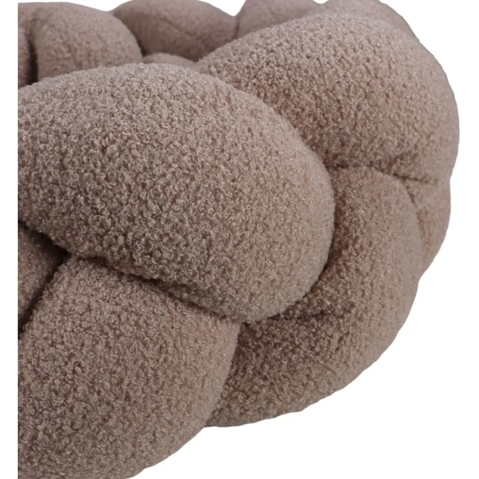 Teddy Boucle Nougat 210 cm Braided Bedbumper|MamaLoes Discount