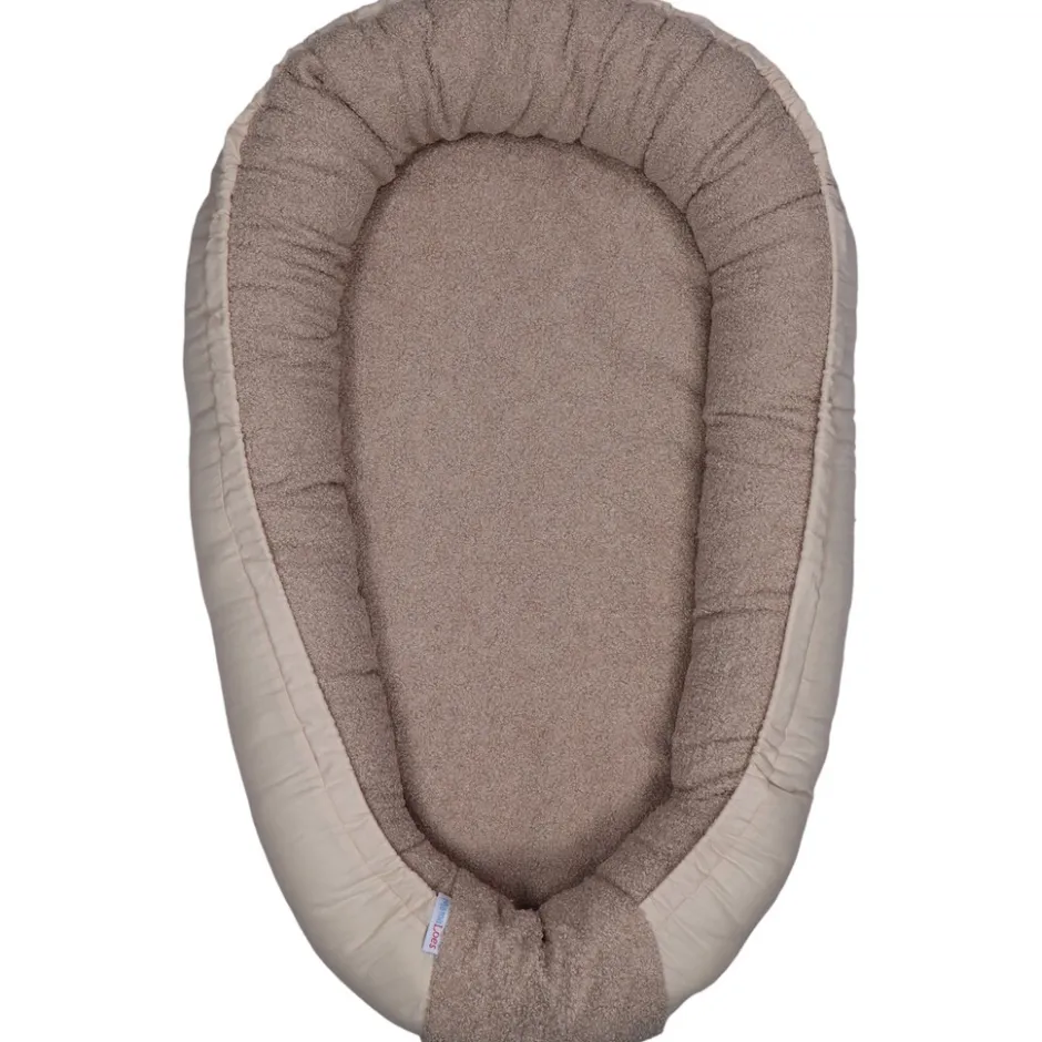 MamaLoes Teddy Boucle Nougat Omkeerbaar Babynest< Babynestjes