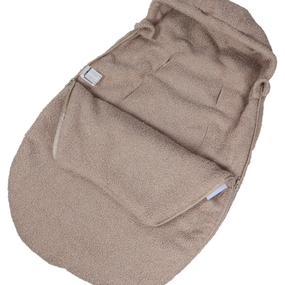Teddy Boucle Nougat Autostoel Voetenzak|MamaLoes Discount