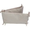 Velours Rib Beige 30 x 180 cm Bedbumper|MamaLoes