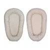 MamaLoes Velours Rib Beige Omkeerbaar Babynest< Babynestjes