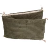MamaLoes Velours Rib Groen 30 x 180 cm Bedbumper< Bedbumper