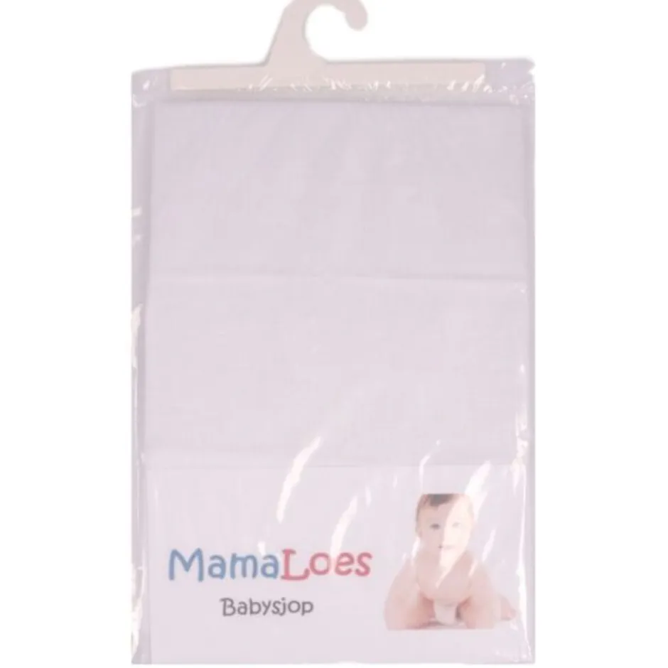 MamaLoes Wit 90 x 90 cm Boxmatras Hoeslaken< Baby Beddengoed