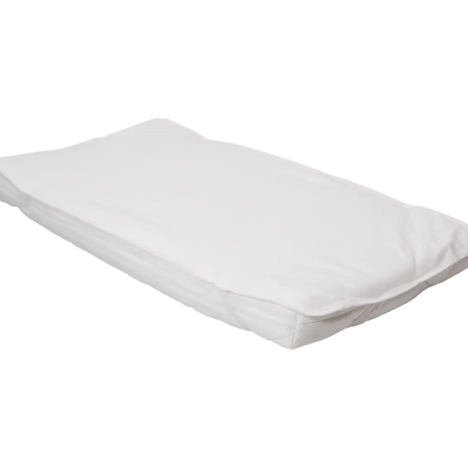 Wit Jersey 40 x 80 cm Waterproof Matrasbeschermer met elastieken|MamaLoes New