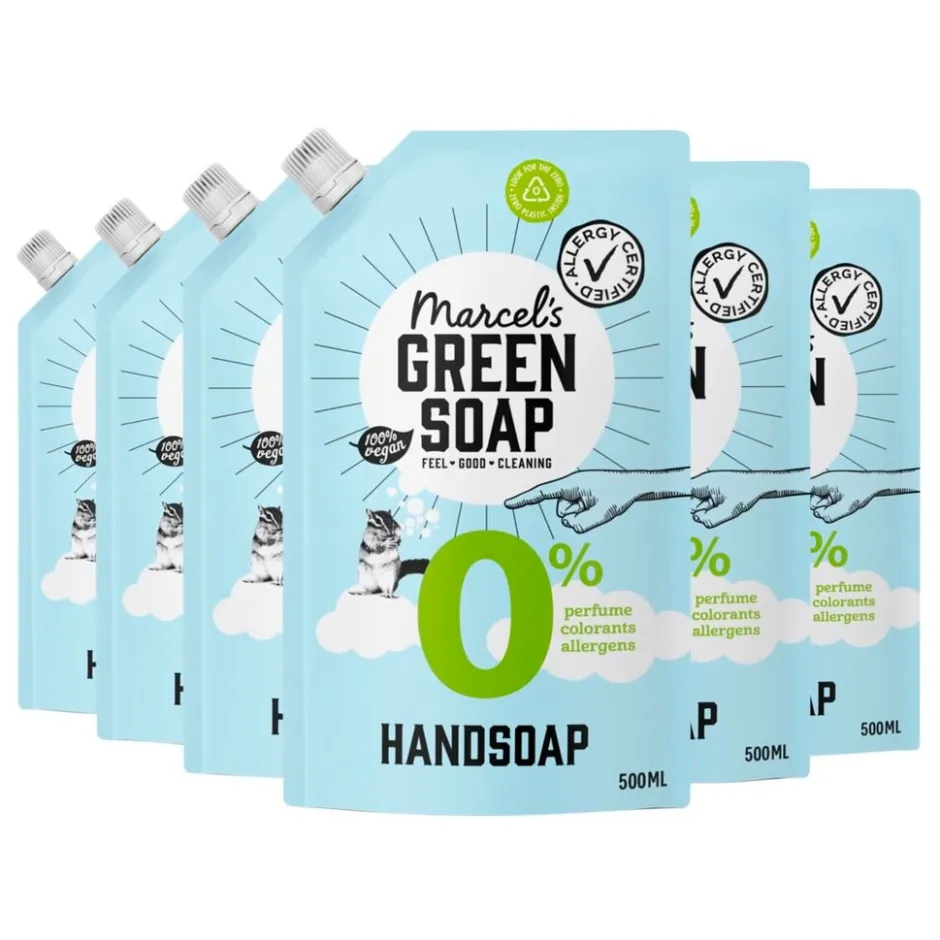 0% Handzeep Navulling|Marcel's Green Soap