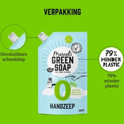 0% Handzeep Navulling|Marcel's Green Soap