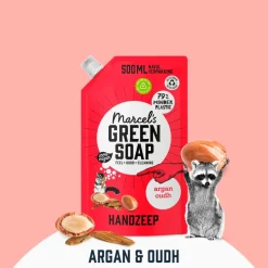 Marcel's Green Soap Argan & Oudh Handzeep Navulling< Handzeep Navulling|Handzeep