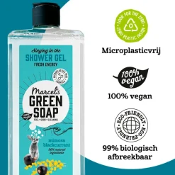 Marcel's Green Soap Marcel’s Green Soap Mimosa & Blackcurrant Shower Gel< Douchegel